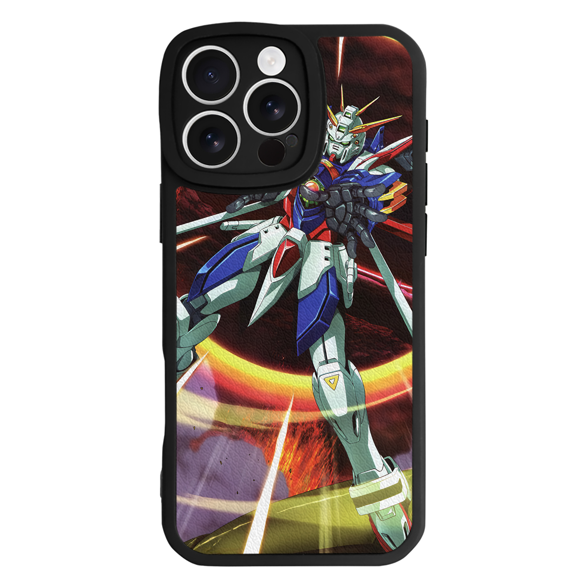 （画像用） 機動戦士ガンダム Mobile Suit Gundam 【iPhone 16シリーズ対応】シリコンスマホケース（レザー調） 材質：シリコン